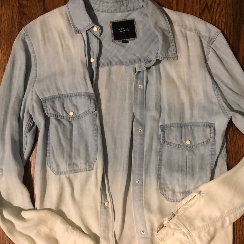 Rails Ombr Button Down Xs - image 3